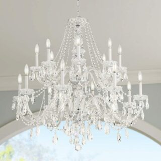 A Crystorama Traditional Crystal 16 Light Chandelier.